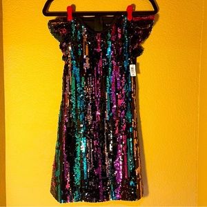 Kidpik Multicolor Sequin Disco Party Dress Girls Size 10/M New with Tags!